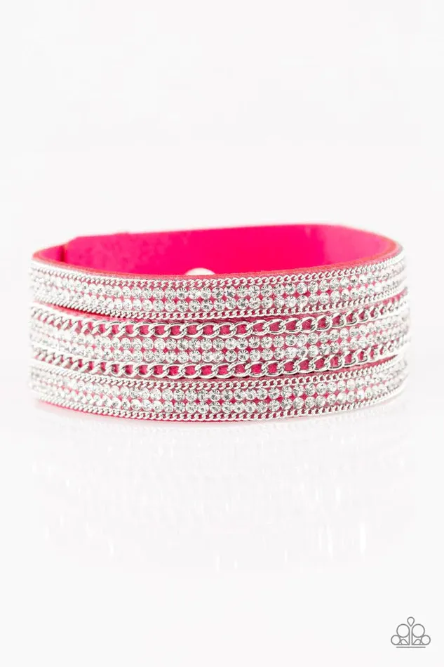 Bracelets Paparazzi Jewelry Paparazzi Bracelet Dangerously Drama Queen Pink