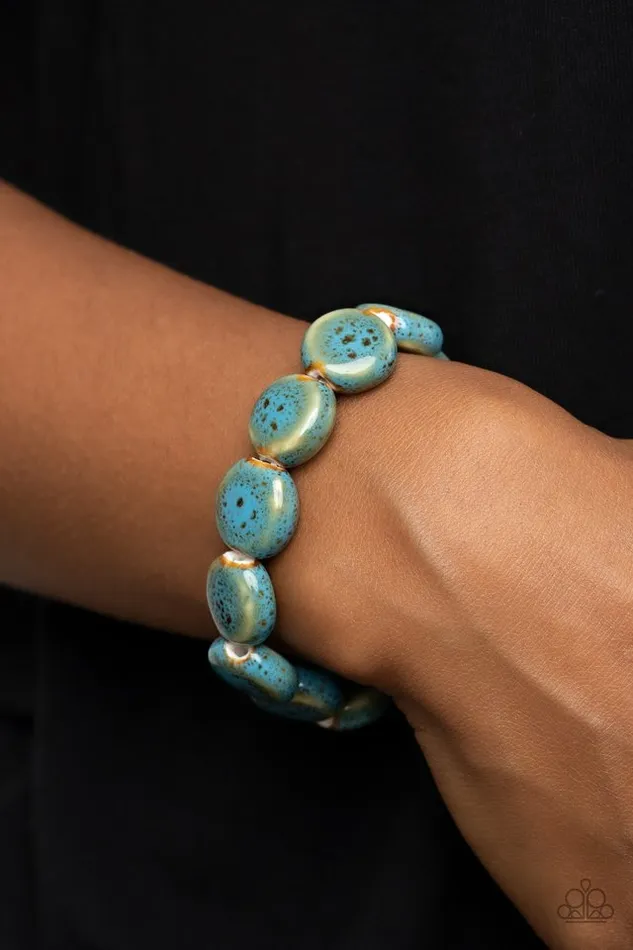 Bracelets Paparazzi Jewelry Paparazzi Bracelet Earthy Entrada Blue