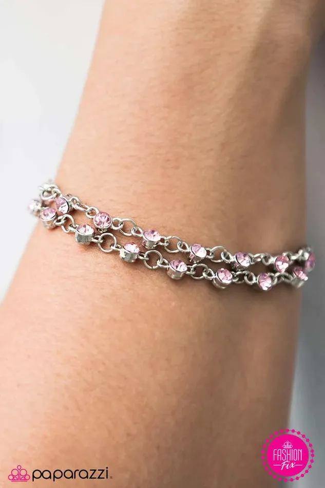 Bracelets Paparazzi Jewelry Paparazzi Bracelet FIERCE and Foremost Pink