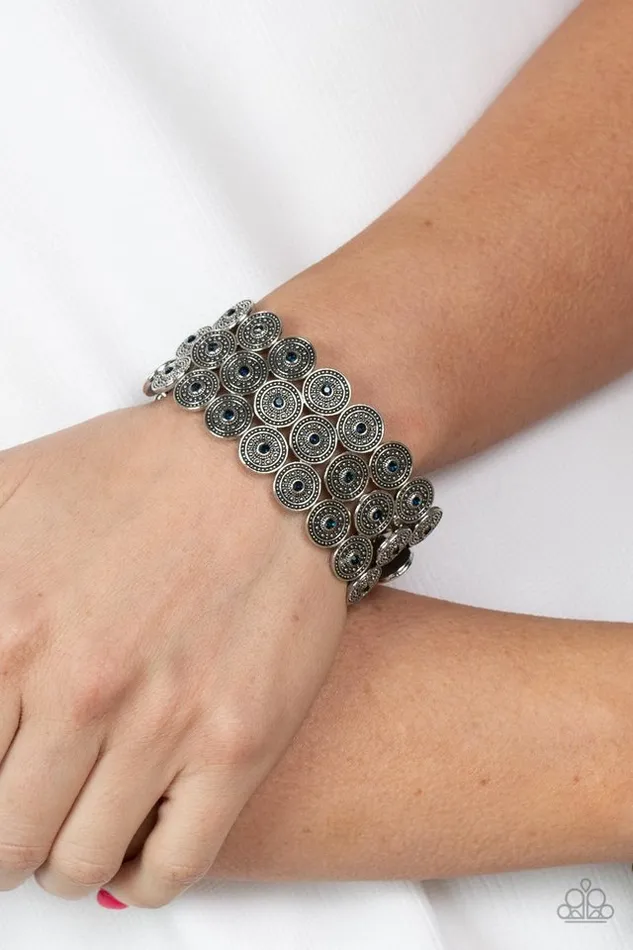 Bracelets Paparazzi Jewelry Paparazzi Bracelet Forgotten Treasure Blue