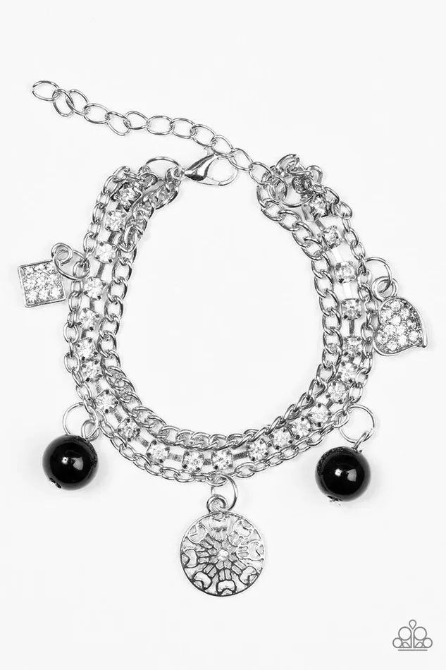 Bracelets Paparazzi Jewelry Paparazzi Bracelet Hollywood Sweetheart Black