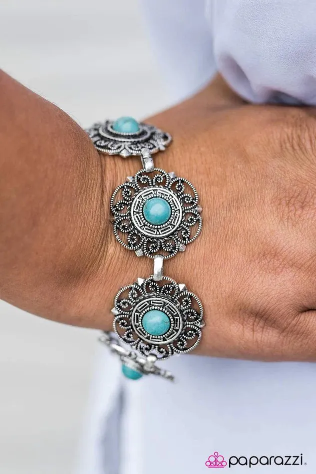 Bracelets Paparazzi Jewelry Paparazzi Bracelet Hometown Girl Blue