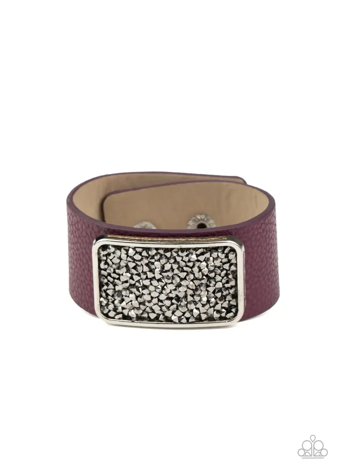 Bracelets Paparazzi Jewelry Paparazzi Bracelet Interstellar Shimmer Purple