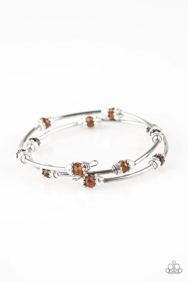 Bracelets Paparazzi Jewelry Paparazzi Bracelet Into Infinity Brown