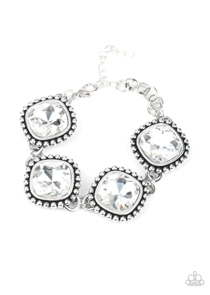 Bracelets Paparazzi Jewelry Paparazzi Bracelet Megawatt White Bracelets Paparazzi Jewelry Paparazzi Bracelet Megawatt White
