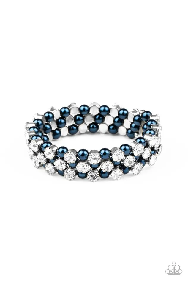 Bracelets Paparazzi Jewelry Paparazzi Bracelet Metro Motif Blue