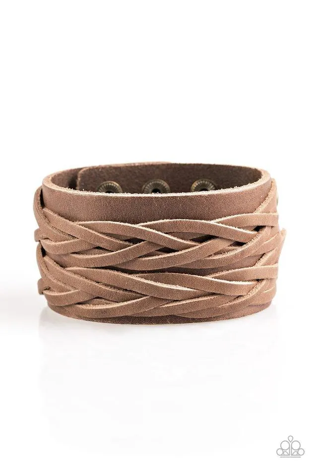 Bracelets Paparazzi Jewelry Paparazzi Bracelet No Mercy Brown