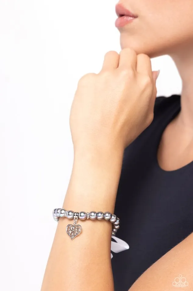 Bracelets Paparazzi Jewelry Paparazzi Bracelet Prim and Pretty Silver