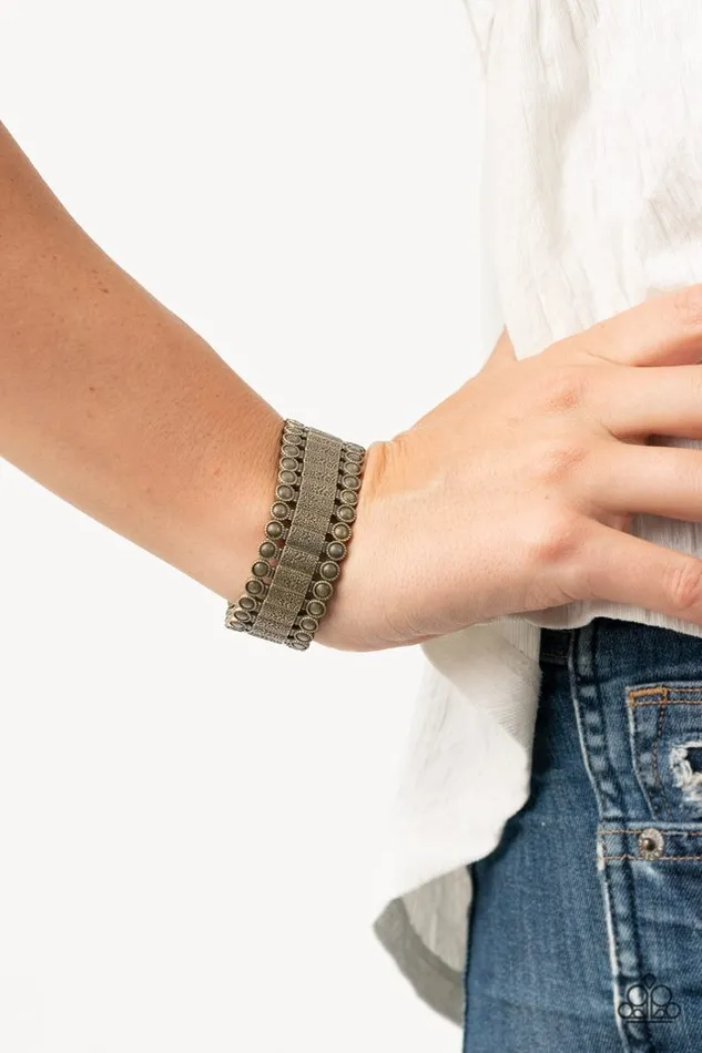 Bracelets Paparazzi Jewelry Paparazzi Bracelet Rustic Rhythm Brass