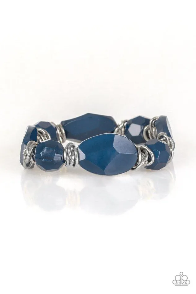 Bracelets Paparazzi Jewelry Paparazzi Bracelet Savor The Flavor Blue