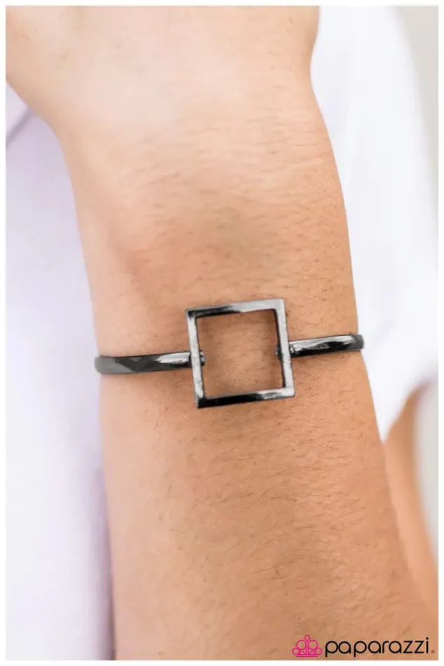 Bracelets Paparazzi Jewelry Paparazzi Bracelet Square One Black