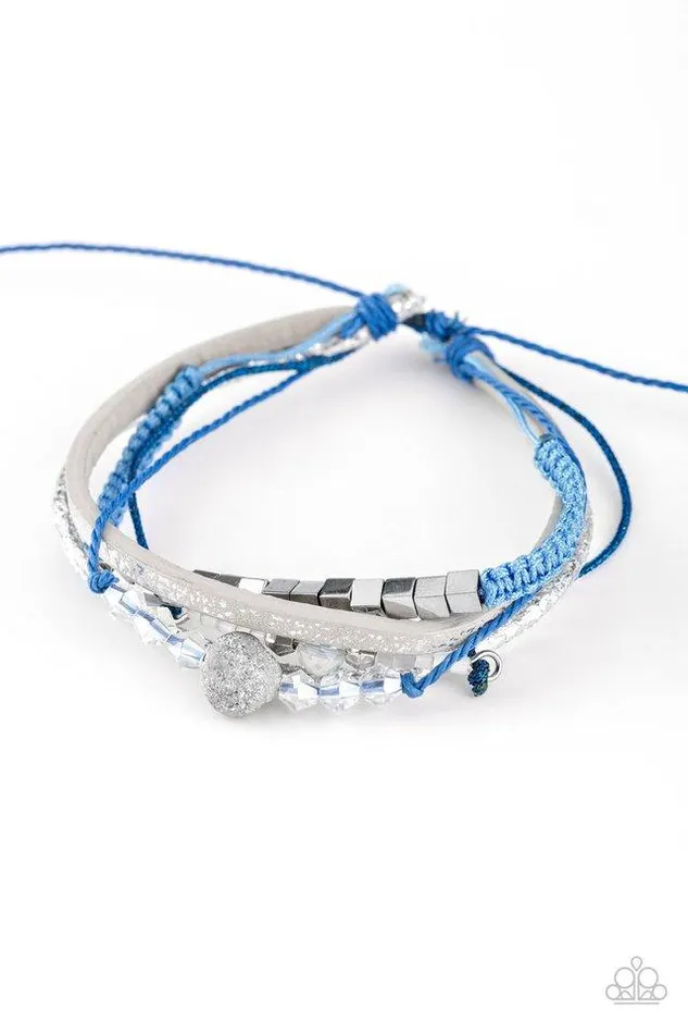 Bracelets Paparazzi Jewelry Paparazzi Bracelet Take A SPACEWALK Blue