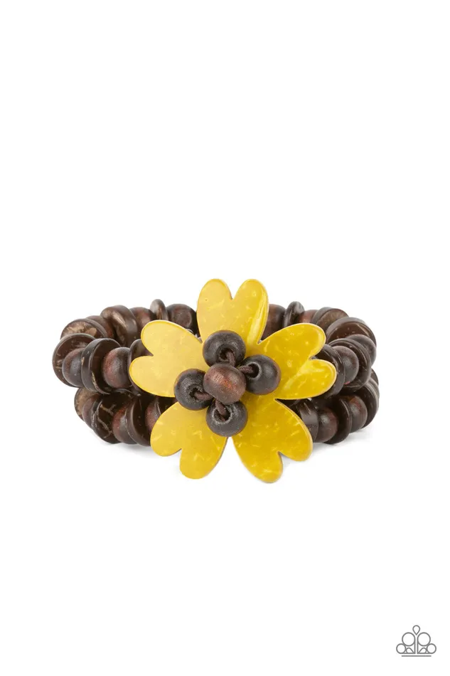 Bracelets Paparazzi Jewelry Paparazzi Bracelet Tropical Flavor Yellow