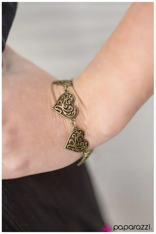 Bracelets Paparazzi Jewelry Paparazzi Bracelet Trust Your Heart Brass
