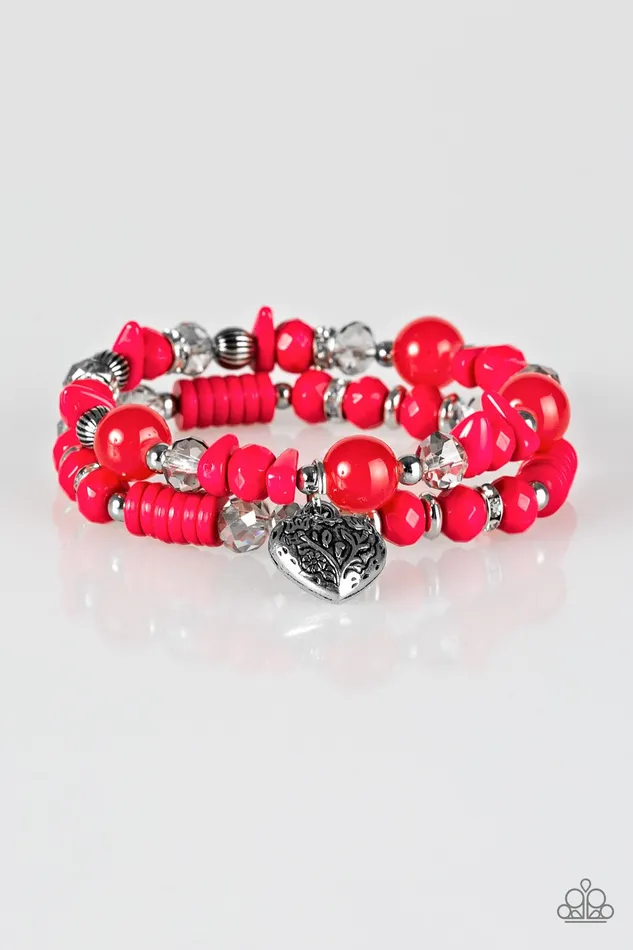 Bracelets Paparazzi Jewelry Paparazzi Bracelet Writing My Own Love Story Pink