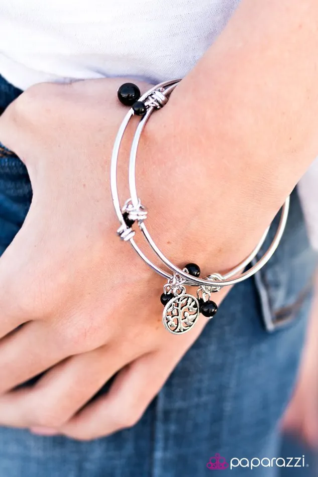 Bracelets Paparazzi Jewelry Paparazzi Bracelet Zen Party Black