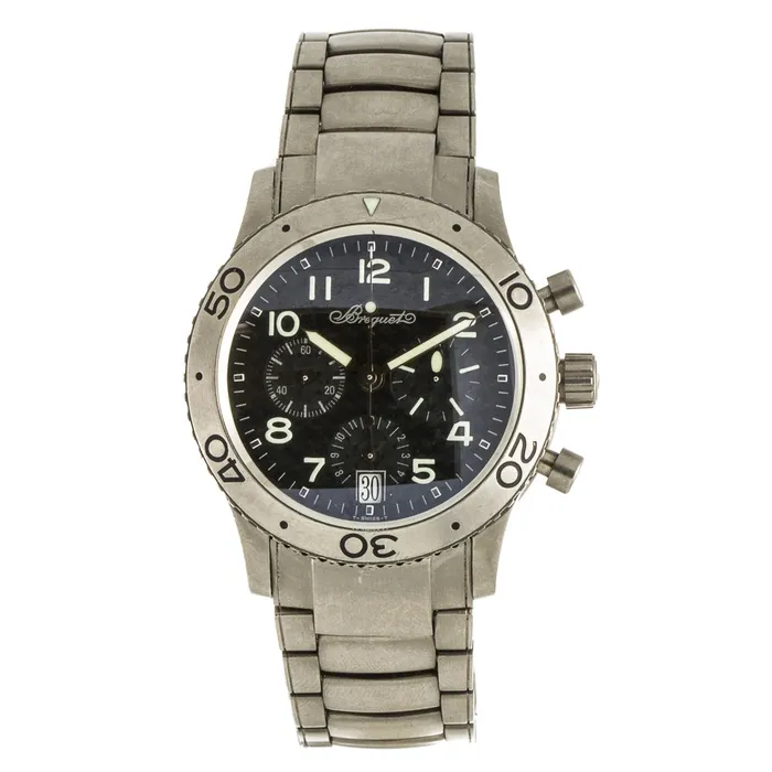 Breguet Watches Breguet Type XX Transatlantique Titanium Automatic Chronograph Watch 3820TI PreOwned Breguet Watches Breguet Type XX Transatlantique Titanium Automatic Chronograph Watch 3820TI PreOwned