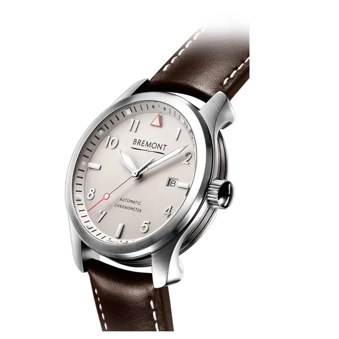 Bremont Solo Watch White Dial Brown Leather 43mm Automatic Bremont Watches
