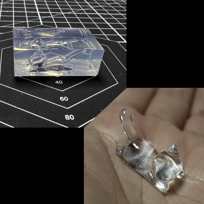 Charm Necklaces Handmade Cute Cat Pendant Charm Resin Mold for UV Resin IntoResin