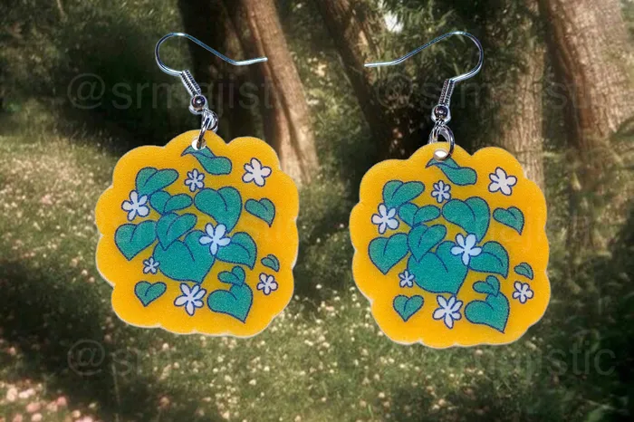 Cute Cottagecore Forest Themed Handmade Earrings collaboration with saltnox Sam Makes Things Earrings Cute Cottagecore Forest Themed Handmade Earrings collaboration with saltnox Sam Makes Things Earrings