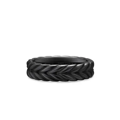 David Yurman 6mm Chevron Band Ring David Yurman Rings