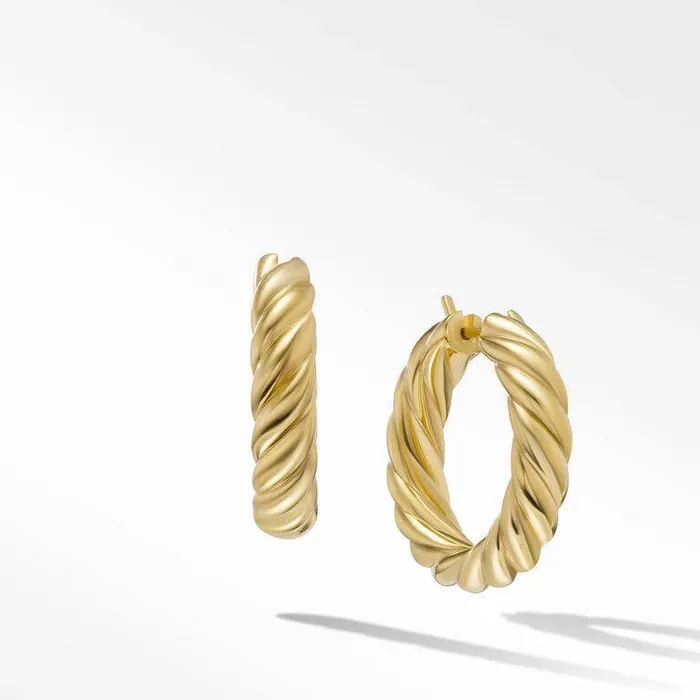 David Yurman David Yurman 55mm Sculpted Cable Hoop Earrings Earrings
