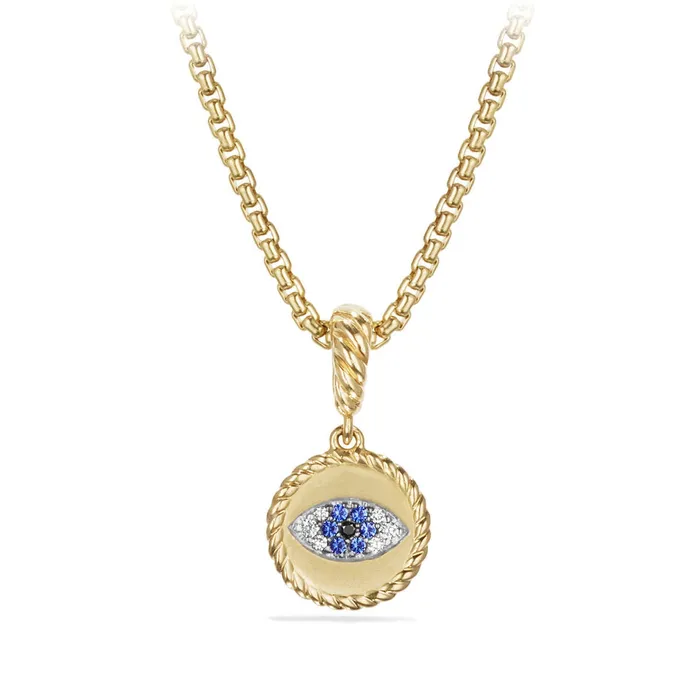 David Yurman Necklaces David Yurman Evil Eye Pendant with Sapphire