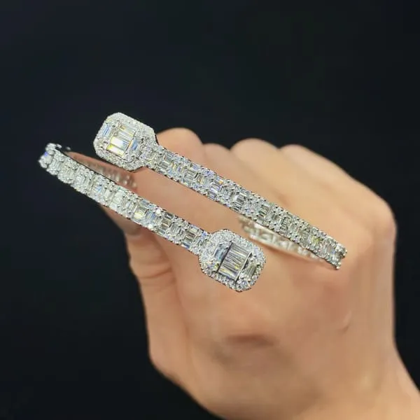 Diamond Source NYC Bracelets 14k White Gold Diamond Bracelet features 542ct of TDW Diamond Source NYC Bracelets 14k White Gold Diamond Bracelet features 542ct of TDW