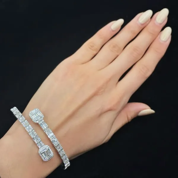 Diamond Source NYC Bracelets 14k White Gold Diamond Bracelet features 542ct of TDW