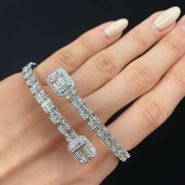 Diamond Source NYC Bracelets 14k White Gold Diamond Bracelet features 542ct of TDW