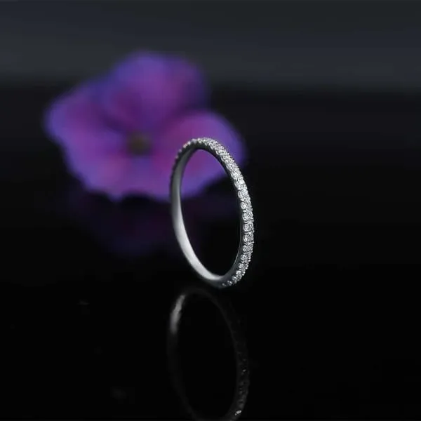 Diamond Source NYC Rings Classic White Gold Diamond Wedding Band BA3500 Diamond Source NYC Rings Classic White Gold Diamond Wedding Band BA3500