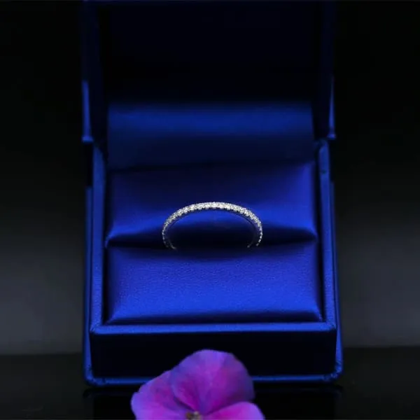 Diamond Source NYC Rings Classic White Gold Diamond Wedding Band BA3500 Diamond Source NYC Rings Classic White Gold Diamond Wedding Band BA3500