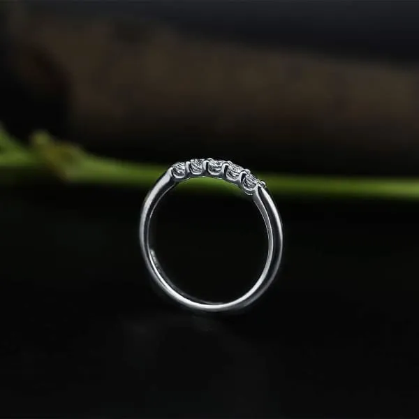 Diamond Source NYC Rings White Gold Engagement ring features 030ct in five Round cut Diamonds BA1760 Diamond Source NYC Rings White Gold Engagement ring features 030ct in five Round cut Diamonds BA1760