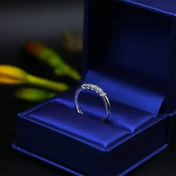Diamond Source NYC Rings White Gold Engagement ring features 030ct in five Round cut Diamonds BA1760 Diamond Source NYC Rings White Gold Engagement ring features 030ct in five Round cut Diamonds BA1760