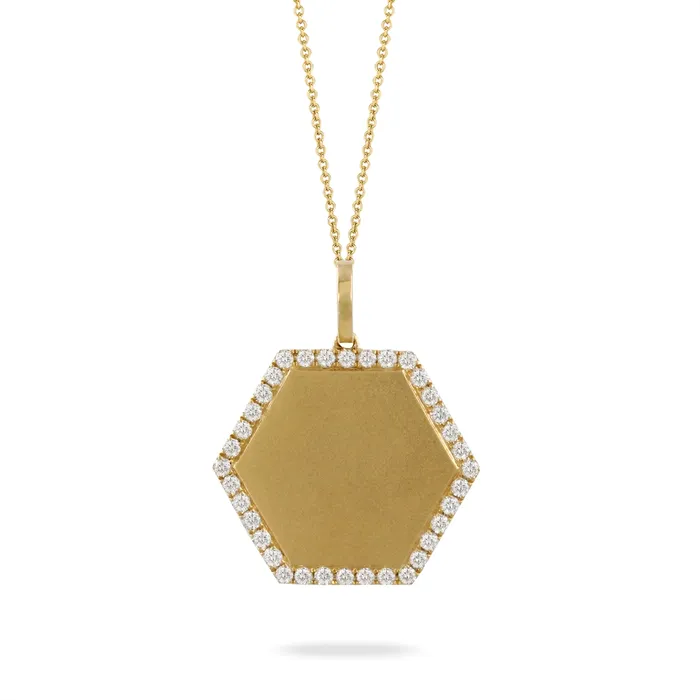 Doves 18K Yellow Gold Diamond Pendant Doves PreStyled Sets