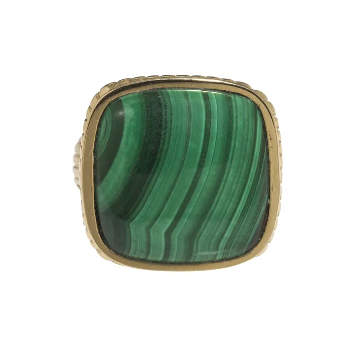 Dudley VanDyke PreStyled Sets Dudley VanDyke Malachite 14K Gold Regent Fob