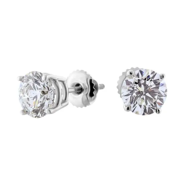 Earrings 14kt White Gold Diamond Stud Earrings 333ct Total Weight Round Brilliant Diamonds ST42500 Diamond Source NYC Earrings 14kt White Gold Diamond Stud Earrings 333ct Total Weight Round Brilliant Diamonds ST42500 Diamond Source NYC