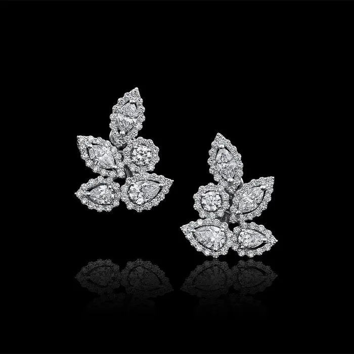 Earrings 18k White Gold 330ctw Diamond Pear and Marquise Earrings CJ Charles Jewelers Earrings 18k White Gold 330ctw Diamond Pear and Marquise Earrings CJ Charles Jewelers