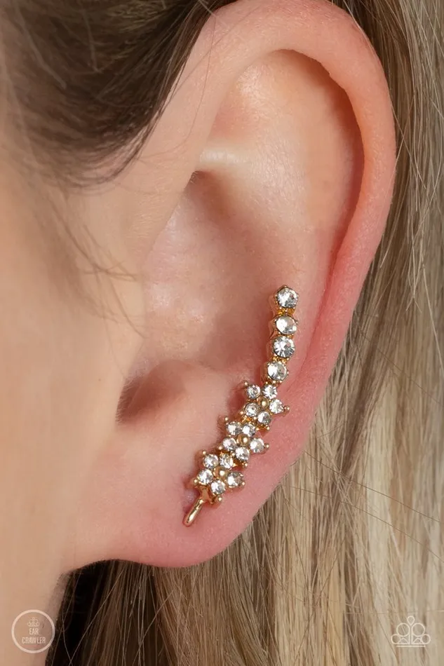 Earrings Paparazzi Earring Flowery Finale Gold Paparazzi Jewelry