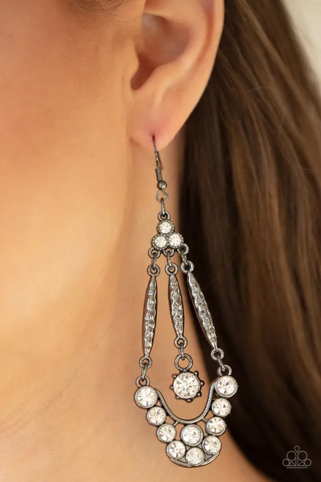 Earrings Paparazzi Earring HighRanking Radiance Black Paparazzi Jewelry