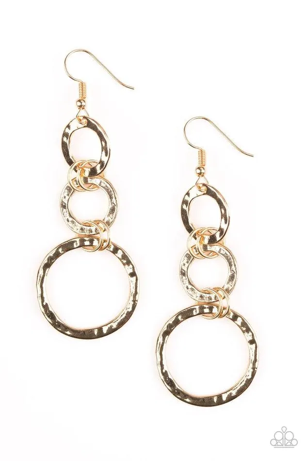 Earrings Paparazzi Earring Radical Revolution Gold Paparazzi Jewelry