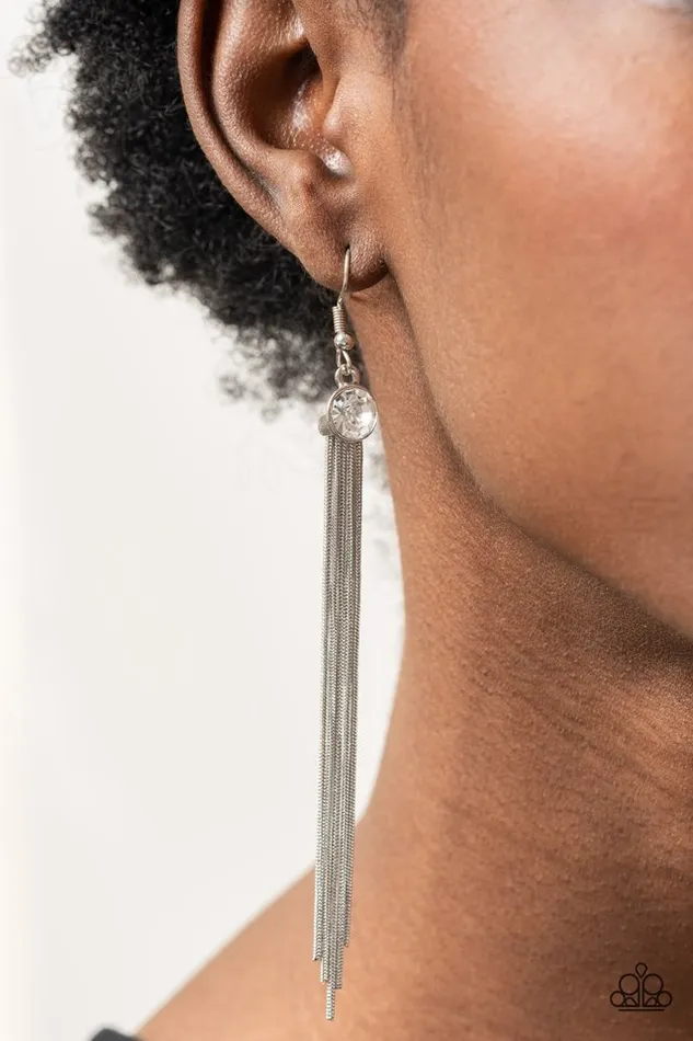 Earrings Paparazzi Jewelry Paparazzi Earring Always In Motion White