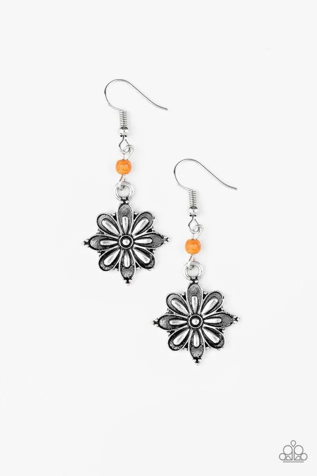 Earrings Paparazzi Jewelry Paparazzi Earring Cactus Blossom Orange
