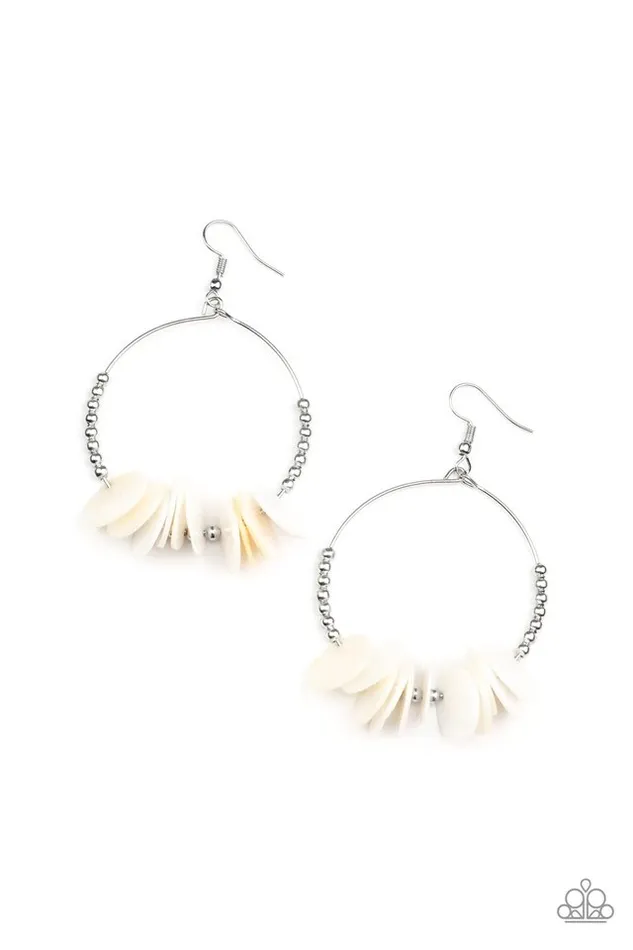 Earrings Paparazzi Jewelry Paparazzi Earring Caribbean Cocktail White Earrings Paparazzi Jewelry Paparazzi Earring Caribbean Cocktail White