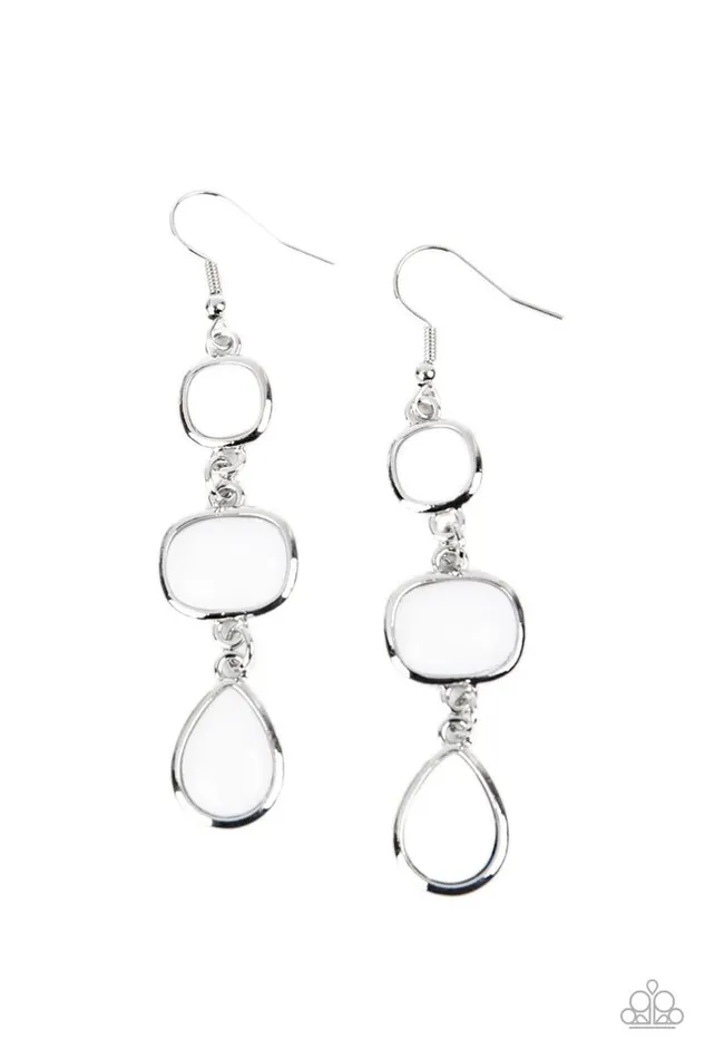 Earrings Paparazzi Jewelry Paparazzi Earring Fashion Frolic White Earrings Paparazzi Jewelry Paparazzi Earring Fashion Frolic White