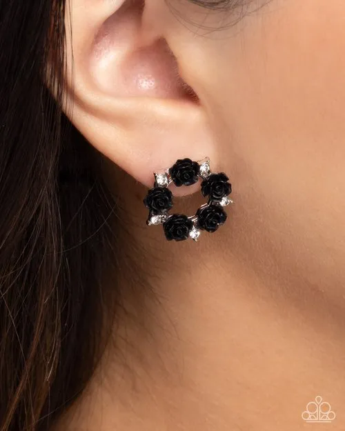 Earrings Paparazzi Jewelry Paparazzi Earring Grace Personified Black