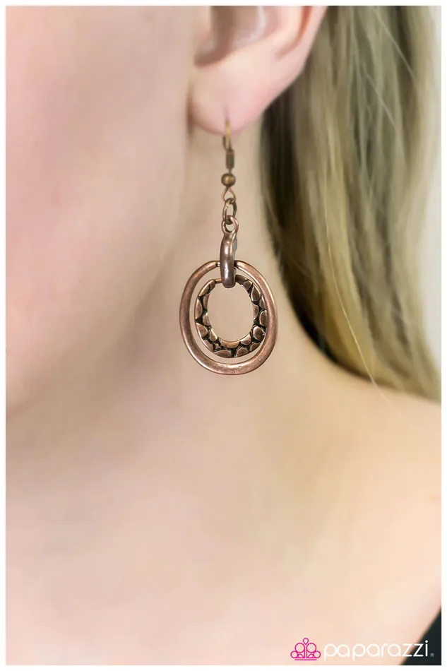 Earrings Paparazzi Jewelry Paparazzi Earring Hog Wild Copper