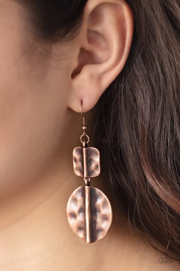 Earrings Paparazzi Jewelry Paparazzi Earring Lure Allure Copper