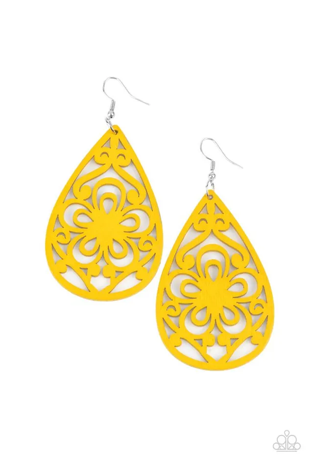 Earrings Paparazzi Jewelry Paparazzi Earring Marine Eden Yellow Earrings Paparazzi Jewelry Paparazzi Earring Marine Eden Yellow