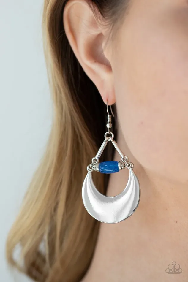 Earrings Paparazzi Jewelry Paparazzi Earring Mystical Moonbeams Blue